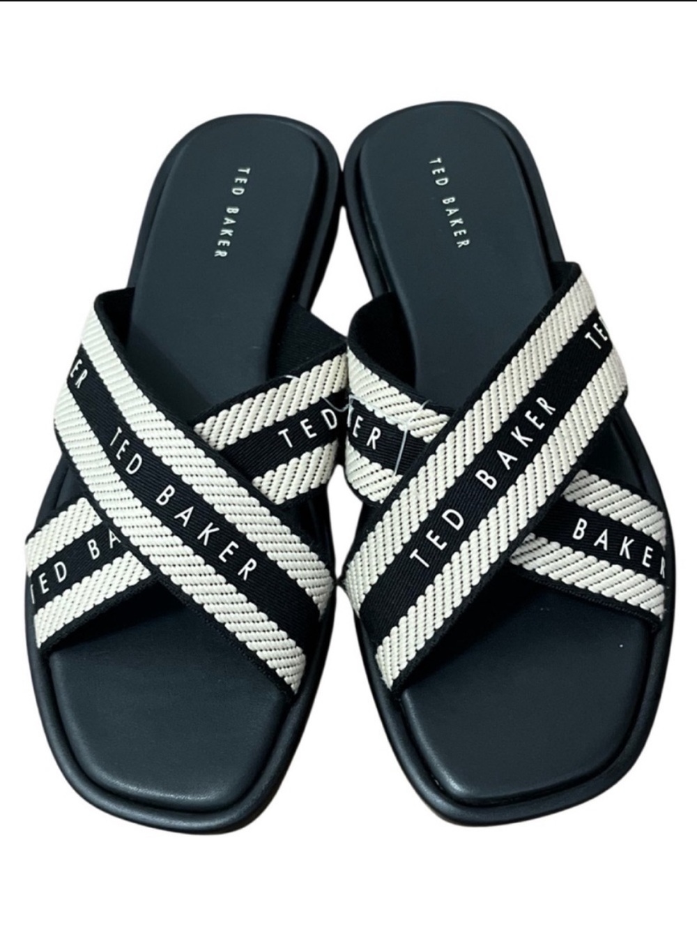 Ted Baker Ashly Sandal Cream and Black Size 9